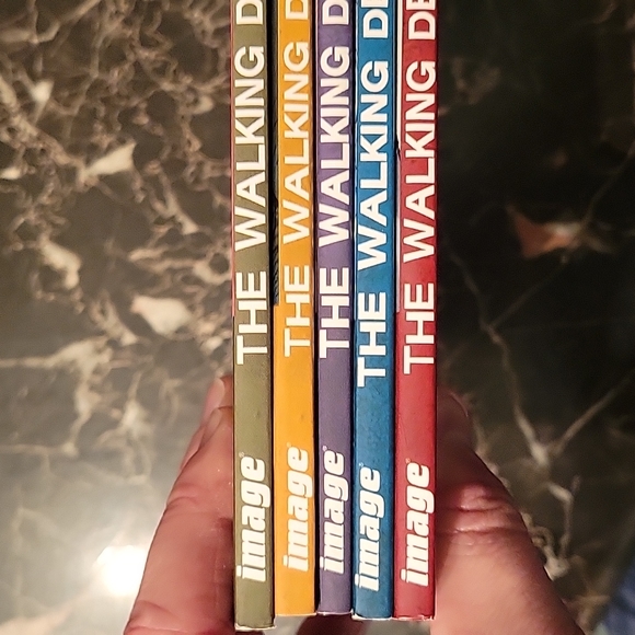 The Walking Dead Comic Book Trade Paperback Lot Volumes 1,2,3,4,5 - Picture 8 of 10